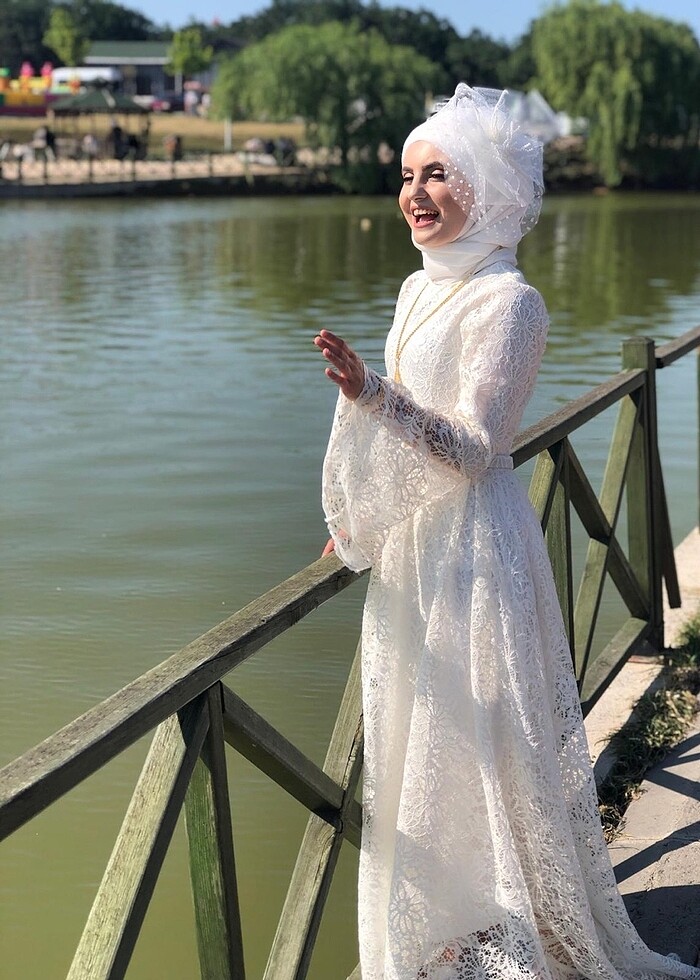 Beyaz elbise - Görsel 4