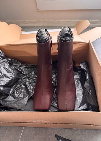 MANGO KARE UÇLU GERÇEK DERİ YARIM BOT - Görsel 4