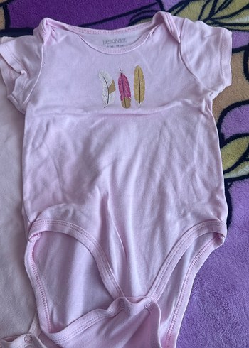 HelloBaby Kız Bebek Çıtçıtlı Badi