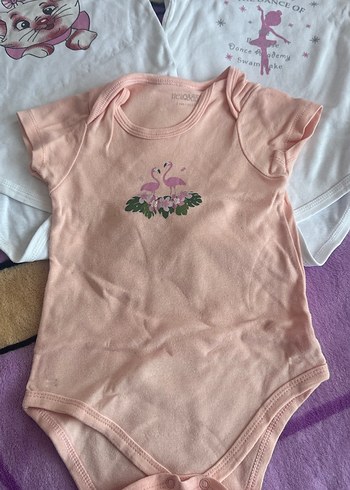 HelloBaby Kız Bebek Kısa Kollu Çıtçıtlı badi