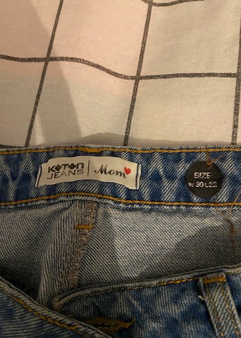 Gri Midi Boy Bol Kesim Kadın Kot Pantolon - Görsel 3