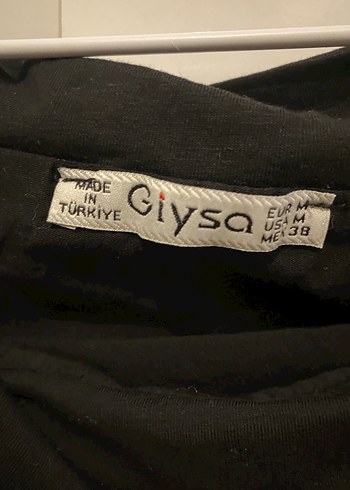 Siyah V Yaka Kısa Kollu Kadın Tişört - Görsel 4