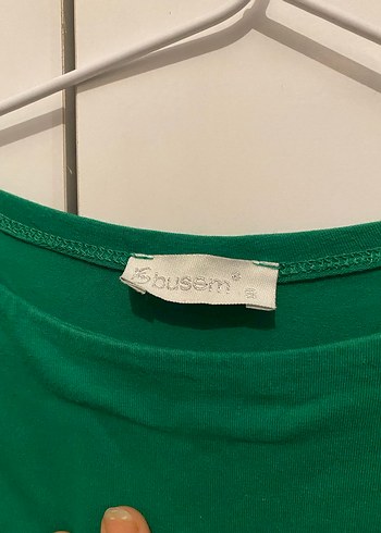 Yeşil Sade Kısa Kadın Crop Top - Görsel 4