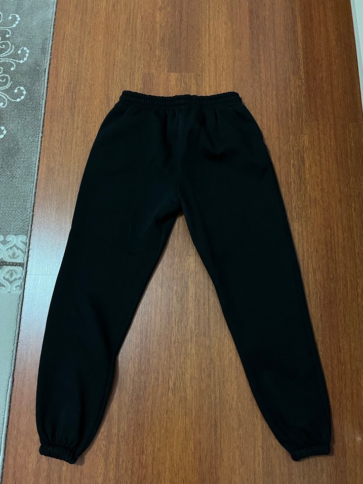 Siyah Kadın Rahat Kesim Eşofman Altı - Görsel 2