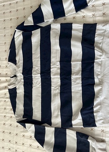 Erkek Lacivert Beyaz Çizgili Sweatshirt