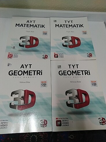 3D Yayınları TYT-AYT Matematik ve Geometri Soru Bankaları