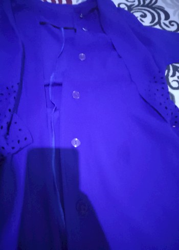 Mavi Uzun Hamile Tunik - Görsel 2