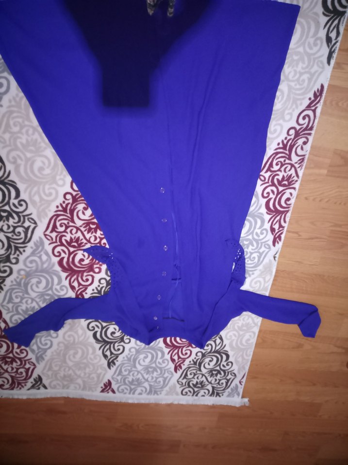 Mavi Uzun Hamile Tunik - Görsel 5