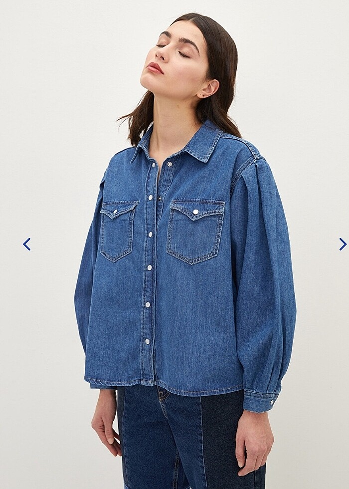 LC WAİKİKİ Denim Kot Gömlek - Görsel 2