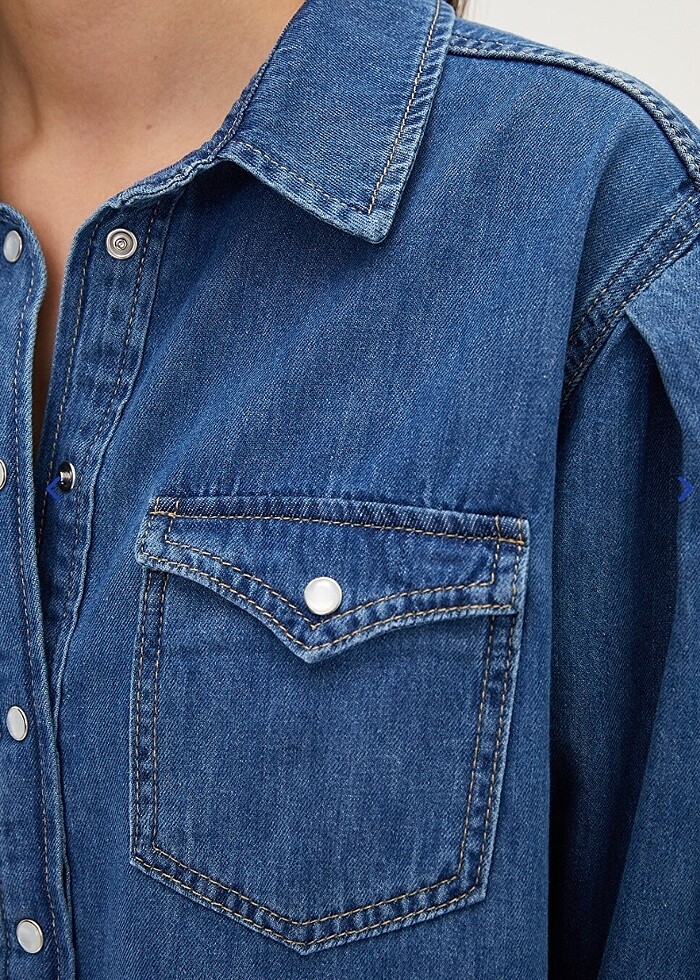 LC WAİKİKİ Denim Kot Gömlek - Görsel 3