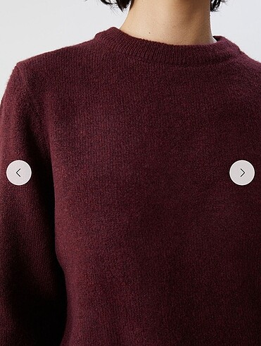 LCWAİKİKİ Kadın Bordo Kazak - Görsel 2