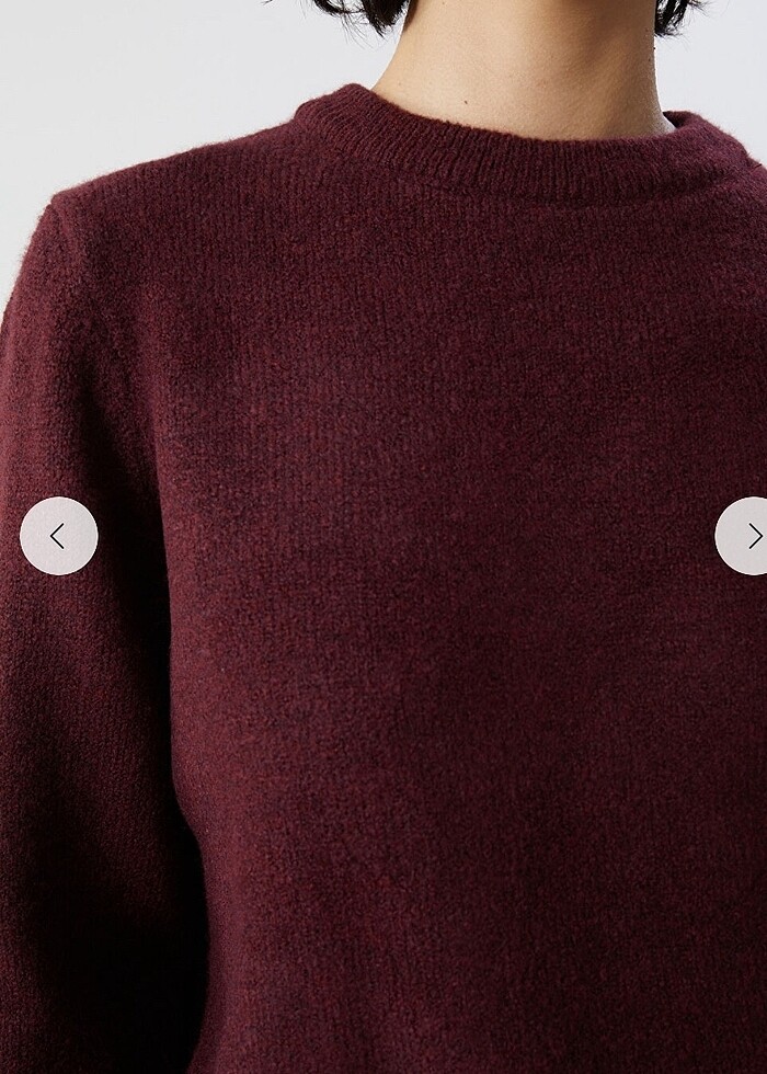 LCWAİKİKİ Kadın Bordo Kazak - Görsel 2