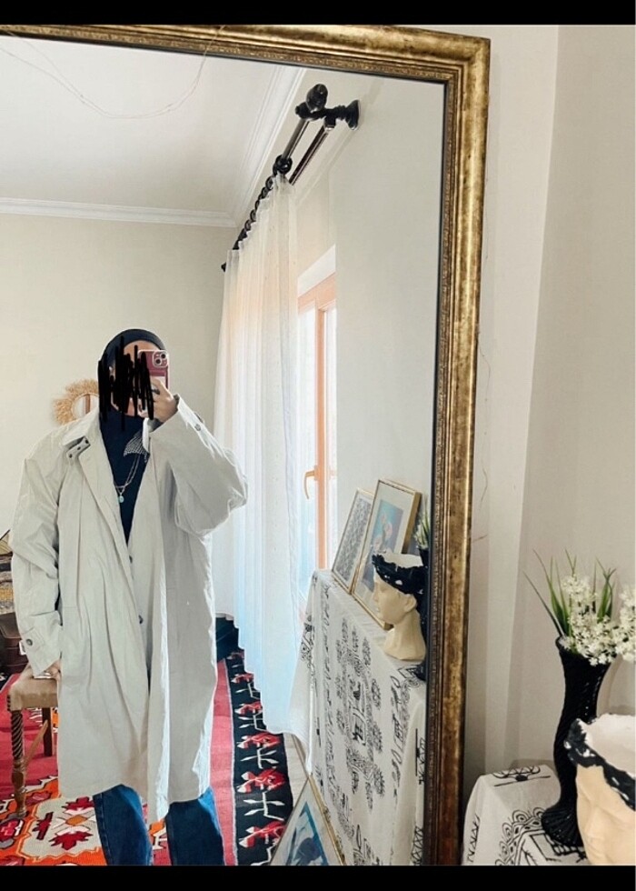 Vintage Parka Trençkot Büyük Beden - Görsel 2