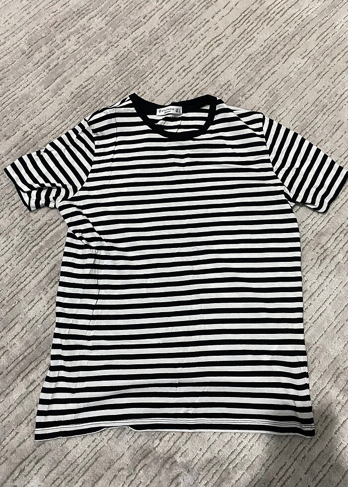 STRADİVARİUS Çizgili Tshirt - Görsel 2