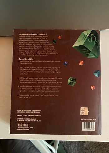 CHAPRA Mühendisler İçin Sayısal Yöntemler Kitabı - Görsel 2