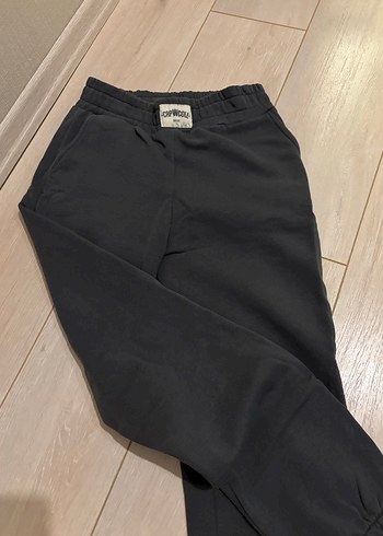 Siyah Rahat Kesim Kadın Eşofman Altı - Görsel 2