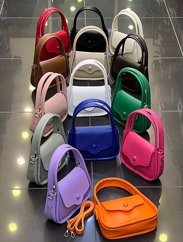  Beden pembe Renk Pembe askılı çanta
