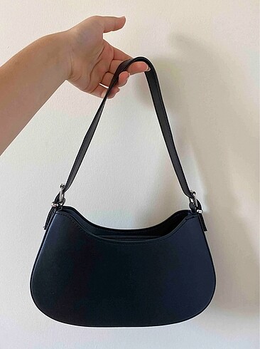 Beden siyah Renk Oval baget çanta