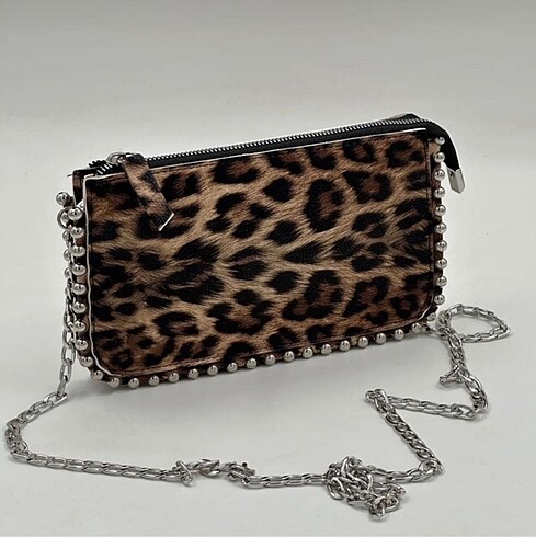 Zara Leoparlı askılı çanta