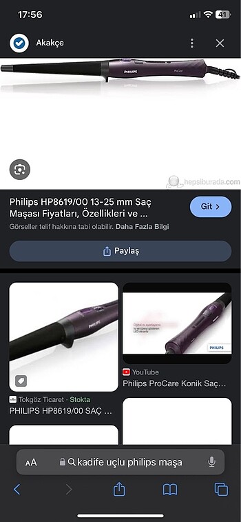 Philips Philips procare saç maşası