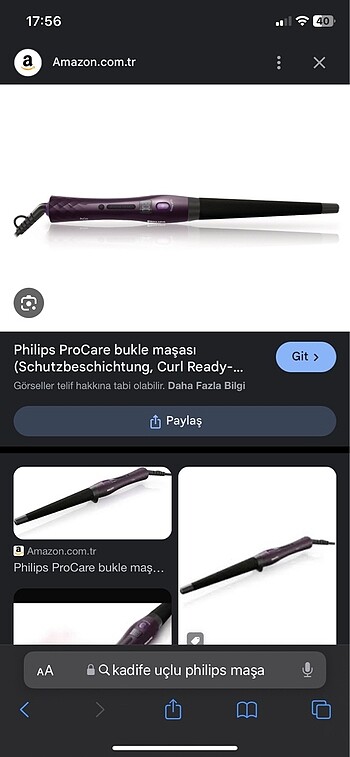 Philips procare saç maşası