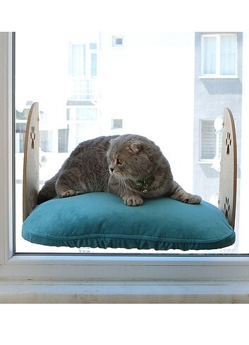 Milas Model Mavi Kedi - Köpek Cam Yat...
