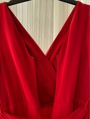 38 Beden kırmızı Renk Kırmızı kısa elbise