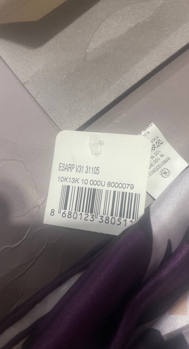 Mor Bohem Tarzı Kadın İpek fular - Görsel 5