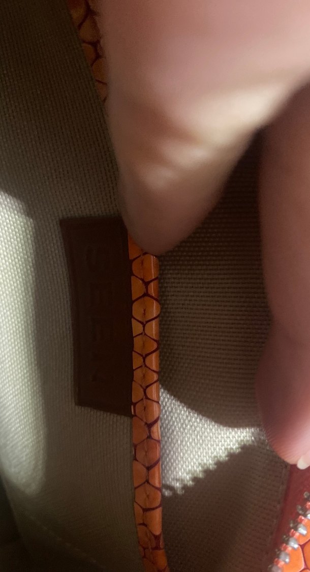 Kahverengi Parlak Yılan Desenli Deri Kadın seen Çanta - Görsel 3