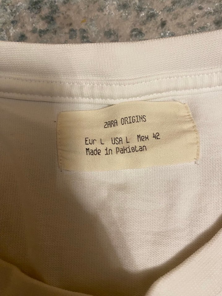 Erkek Beyaz Pamuklu Kısa Kollu Tişört - Görsel 2