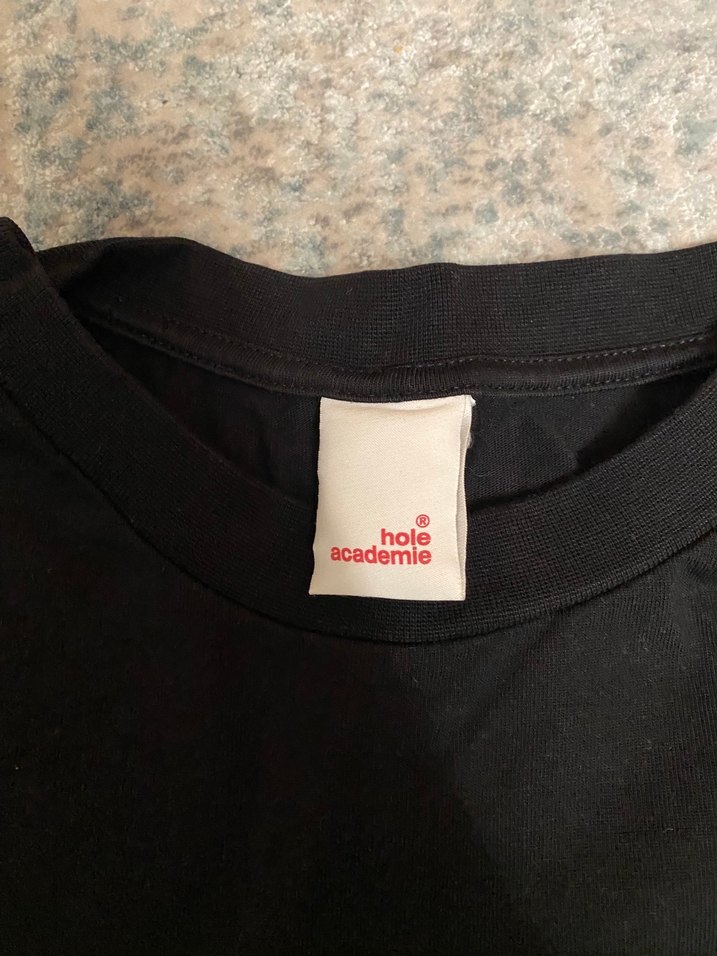 Siyah Baskılı Oversize Erkek Tişört - Görsel 3