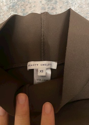 Kadın Kahverengi tayt sporcu Beauty Omelette - Görsel 2