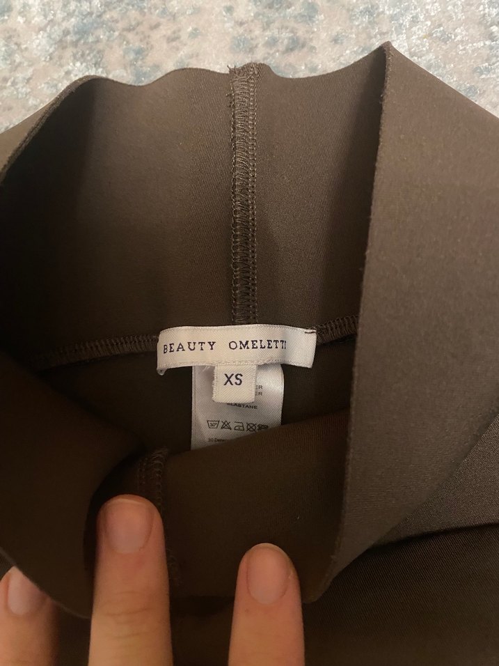 Kadın Kahverengi tayt sporcu Beauty Omelette - Görsel 2