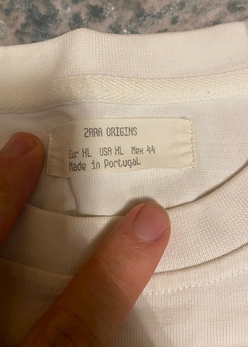 Erkek Beyaz tshırt Zara - Görsel 2