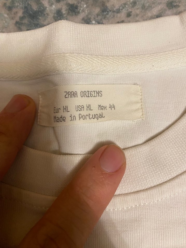 Erkek Beyaz tshırt Zara - Görsel 2