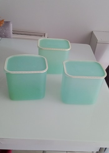 Turkuaz Pastel Saklama Kutuları Seti - Görsel 2