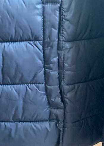 Mavi jean kadın anorak mont - Görsel 5