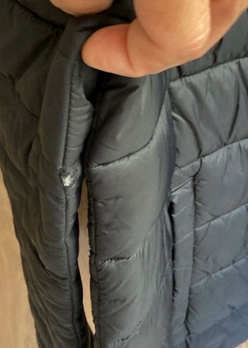 Mavi jean kadın anorak mont - Görsel 8