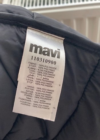 Mavi jean kadın anorak mont - Görsel 6