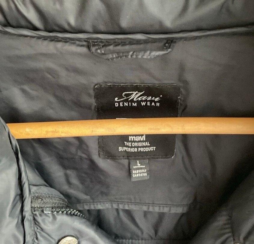 Mavi jean kadın anorak mont - Görsel 2