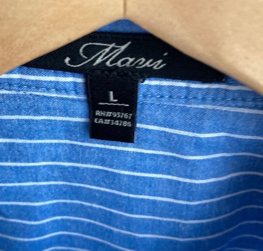 Mavi markalı kadın gömlek - Görsel 4