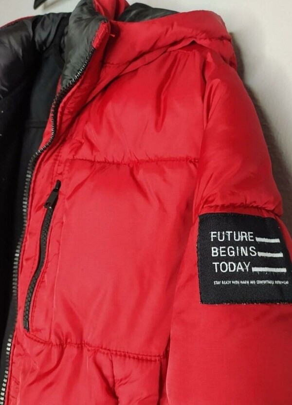 Zara Kırmızı Kışlık Erkek Çocuk Montu - Görsel 3