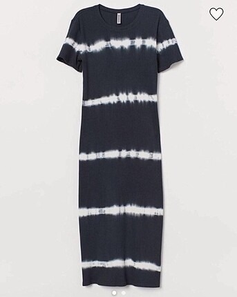 H&M Günlük Batik Uzun Elbise