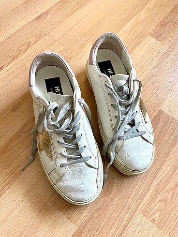 Orijinal çık uygundan satıyorum Golden Goose Hi Star ayakkabı