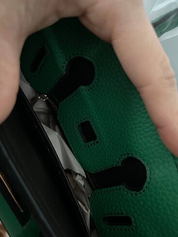 Beden yeşil Renk Hermes Askılı Çanta