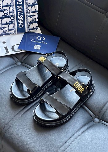 Dior Siyah Bantlı Sandalet - Görsel 4