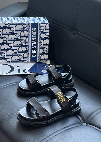 Dior Siyah Bantlı Sandalet - Görsel 2