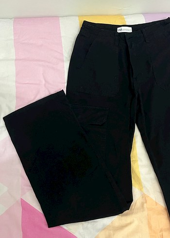 Zara zara siyah kargo pantolon