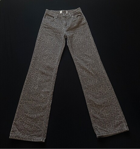 leopar desenli jean