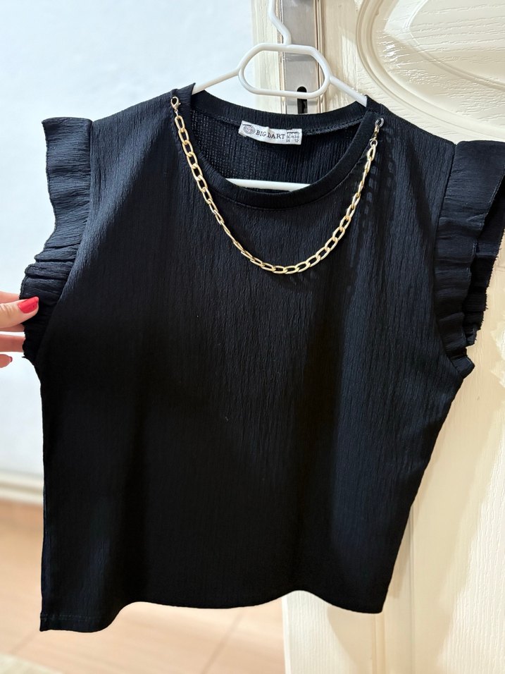 Zincir Detaylı Siyah Kadın Body - Görsel 3